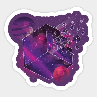 Cube Space T-shirt Sticker